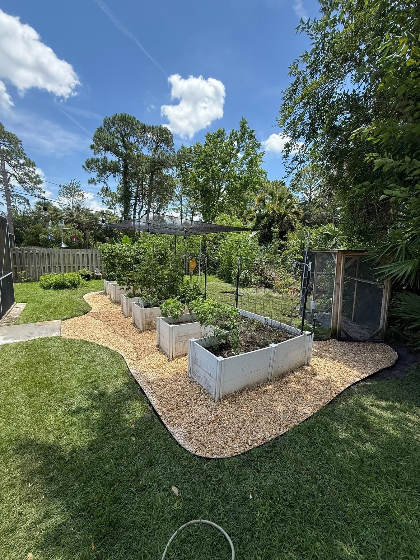 After: restored, tidy landscape beds